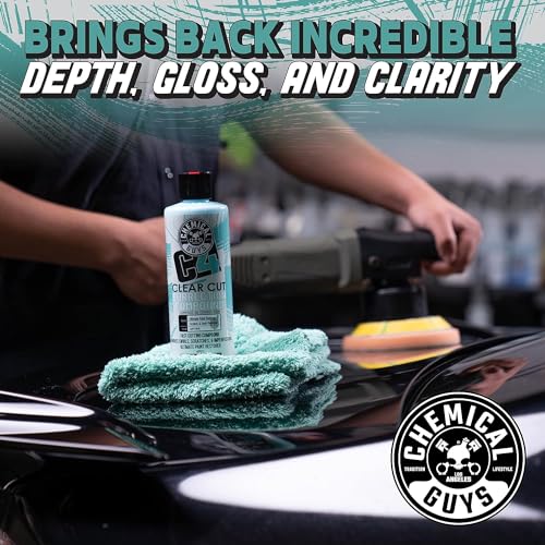 Chemical Guys, C4 Clear Cut Correction Compound for Paint Defects, 16 oz | Pro compound cuts swirls, holograms and scratches from clear coat, leaving a smooth, glossy, correction-ready finish - style: C4 Correction Compound