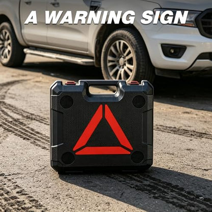 6T Electric Car Jack, 12V Portable Hydraulic Jack with Built-in Inflatable Pump, 550N·m Impact Wrench & LED Light, Lifting Height 6.1-17.7 Inch for SUV/Sedan/Truck/MPV Tire Change & Garage Repair