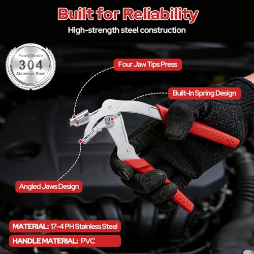Car Buckle Pliers and Disassembly Tools, Without Damage Panel Buckle Removal Pliers，Removes Plastic Clips, Buckles, Rivets,Professional Trim Clip Remover-2. - size: 2PC