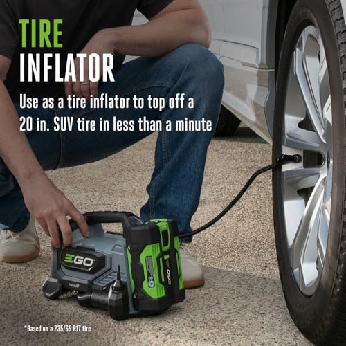 EGO POWER+ 160 PSI Compact Inflator for Automotive, Home, Sport, Portable Air Compressor, Battery and Charger Not Included - IF1600