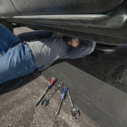 PIG Absorbent Oil Containment Mat for Under Car | Oil Spill Garage Floor Mat | Protects Garage Floors and Driveways | 5’ W x 5’ L | Absorbs up to 3 gallons | PM50844 - size: 5’ W x 5’ L