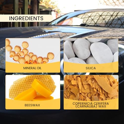 Scratch Removal Wax, 1PC Scratch Remover for Vehicles, Containing Wiping Sponge Car Paint Scratch Repair Polishing Wax