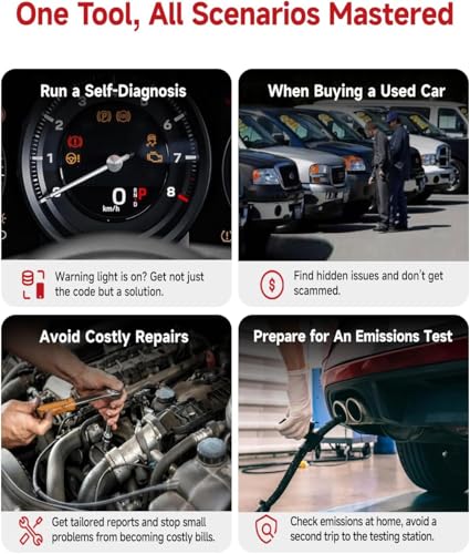 Rocco OBD2 Scanner Bluetooth for iOS Android, AI Diagnostic Tool for Car Repair, No Subscription Fee, AutoVIN, 45000+ Fault Codes, Check & Clear Engine Codes, Real-Time Data, Vehicles 1996+(Black) - color: Black