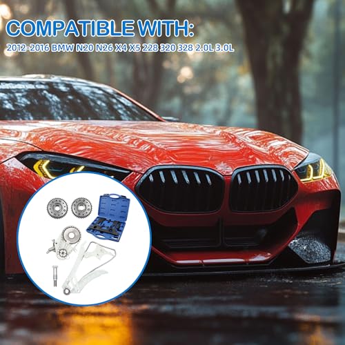 Timing Chain Kit Oil Pump With 2 VVT Gear Tool Compatible With 2012 2013 2014 2015 2016 BMW N20 N26 X4 X5 228 320 328 2.0L 3.0L 11417602646 11417602649