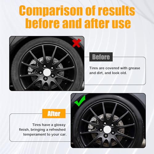 2 PCS Tire Shine Applicator, Reusable Foam Car Dressing Pads With Ergonomic Design, Durable Automotive Detailing Sponge Tool for Applying Shine (Black, Large) - size: Large