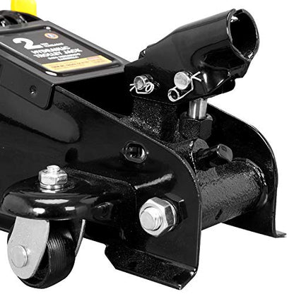 Big RED AT82001BR Hydraulic Trolley Service/Floor Jack Combo with 2 Jack Stands, 2 Ton (4,000 lb), Black - color: Black, size: 2 Ton (4,000 lb) with Jack Stands