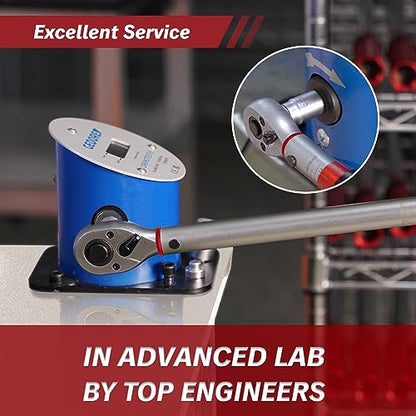 Thorstone 1/4 Torque Wrench, 20-200 in.-lb./ 2.26~22.6Nm Dual-Direction Adjustable Micrometer Click Torque Wrench, 72-Tooth Gear, ±2% Clockwise High Accuracy Reversible Dual Range Scales - size: 1/4 IN 20-200 FT-LB (72 TOOTH)