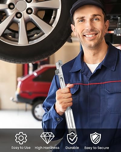 QUICKWOLF Wrench Extender Tool and Wrench Extender Tool Bar, Universal Wrench Extension Tool for Mechanics and Automotive Repairs with 1/2 Inch Hole