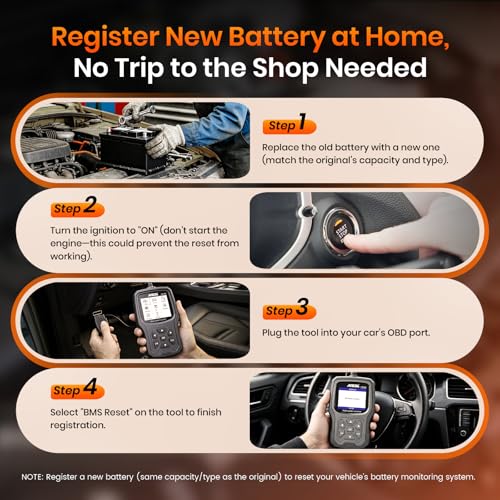 ANCEL FD700 Ford Lincoln Mercury OBD2 Scanner, Full System Automotive Car Code Reader with All Functions, Including Battery Registration ABS SRS SAS BMS Oil Reset TPMS Engine IQA EPB Regen - color: black