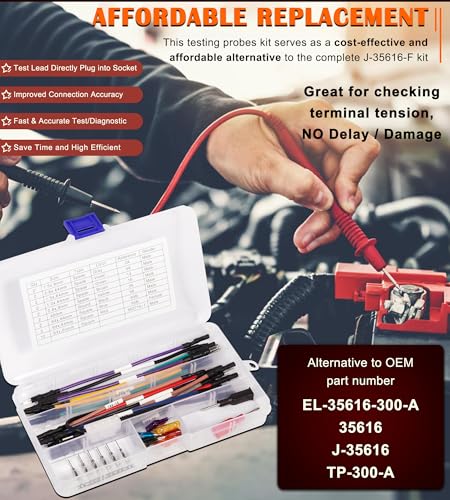 TP-300-A Terminal Test Probes Kit Fits for GM Vehicles - Electrical Connector Test Kit, Alternative to EL-35616-300-A, 35616, J-35616