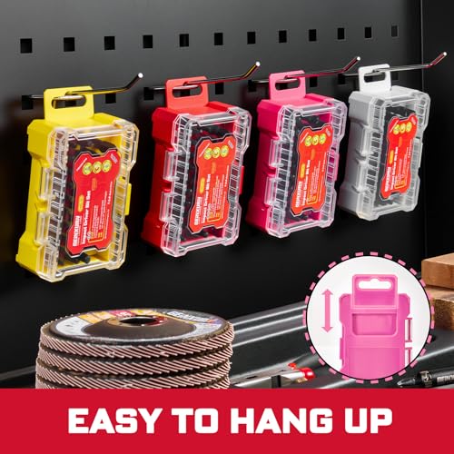 Geinxurn 32Pieces Impact Screwdriver Bits Set, S2 Steel Magnetic Phillips/Slotted/Square/Torx/Hex Muliti Insert Bits Tips Set with Impact Bit Holder and 1/4”Socket Adapter(Pink Storage Box Case) - style: FQ032025-APK