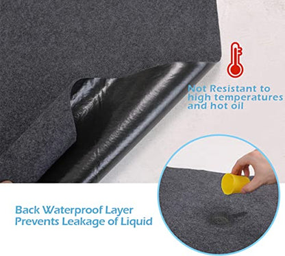 Garage Floor Matting 6.6x8.5 Feet Oil Absorbent Large Rubber Mat Waterproof Rubber Backing Layer Golf Cart Garage Mat Protects Floor from Spills Stains Oil Drip Pan for Under Car (6.6x8.5 Feet)