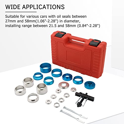 Crank Bearing Camshaft Seal Remover and Installer Set | Crankshaft Camshaft Oil Seal Removal Installation Puller Tool,Crank Seal Crankshaft Seal Tool Set