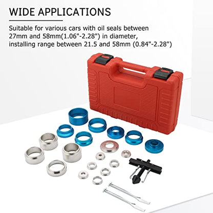 Crank Bearing Camshaft Seal Remover and Installer Set | Crankshaft Camshaft Oil Seal Removal Installation Puller Tool,Crank Seal Crankshaft Seal Tool Set