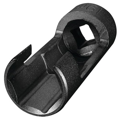 Performance Tool W84027 10 pc. 3/8-in. Dr. Flare Nut Socket Set for Tight Spaces: 10-19mm Sizes, Useful for Sensors, ABS, Master Cylinders, Chrome Vanadium Steel, Black Phosphorus Finish