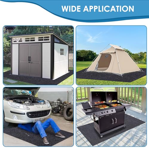 Cleanable Floor Oil Spill Mat(36”x60”) Oil Absorbing pad Durable Protective Surface Can be Used for car Oil Change - size: 3' x 5'