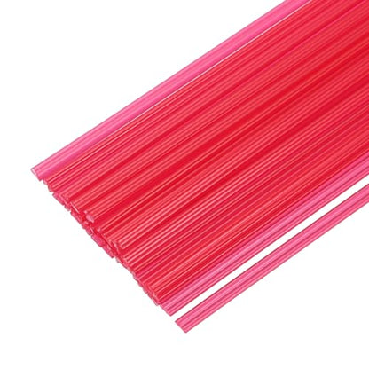 MECCANIXITY 30pcs 10 Inch Plastic Welding Rods PP Welding Strips Welder Rods for Car Bumper, Kayak Repair, Plastic Welder, Red - color: Red, size: 10 Inch