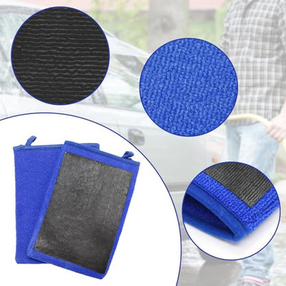 2 Pack Clay Towel Mitt 8 x 5 Inch, Microfiber Car Clay Bar Mitt for Car Detailing