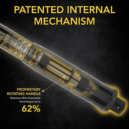 LEXIVON Torque Wrench 1/2-Inch Drive Click 10~150 Ft-Lb/13.6~203.5 Nm (LX-183) - size: 1/2"DR. 10~150 FT-LB