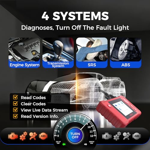 LAUNCH X431 Creader VII+ V2.0 Car Code Reader 2026,Full EOBD OBD2 Scanner Testing Engine/Transmission/ABS/Airbag System, 3 Reset Oil Service/Throttle Relearn/SAS Reset, Lifetime Free Update