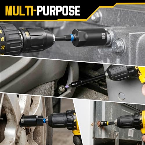 KELIN 80 PCS Deep Impact Driver Bit Set, Magnetic Nut Driver Set, Socket Set Metric & Sae with Universal Sockets, Socket Adapters, Wing Nut Driver, Gifts for Men Gifts for Him Dad