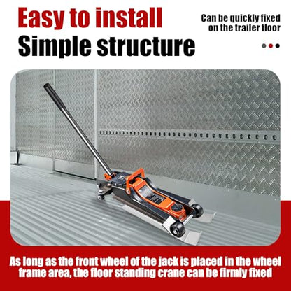 Floor Jack Holder Holds Most Standard Floors Jacks Aluminum Suitable for Enclosed Race Trailer Mounted Stabilizer