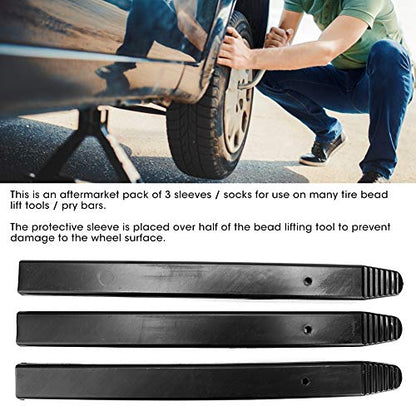Tire Bead Lift Tool Protector, 3Pcs Changer Lever Cover Scratch Guard Sleeve for Pry Bar Rim Protection Nylon Durable Anti Scratch Wheel Surface Protection Universal Fit