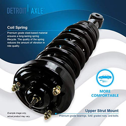 Detroit Axle - 2 Front Struts for 2004-2008 Ford F-150, 06-08 Lincoln Mark LT Complete Struts with Coil Spring 2005 2006 2007 Replacement Quick Install Ready Strut Shock Assembly - size: 171362 x2/PAIR