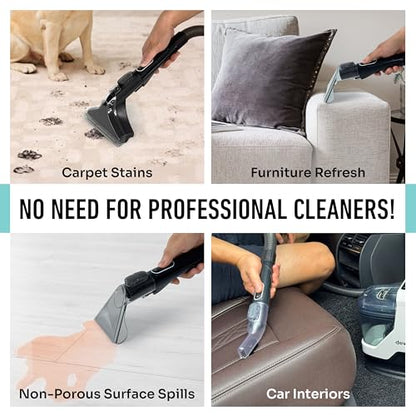 DeWitt Spot Genie Pro Portable Carpet Cleaner Machine | Upholstery Cleaner, Lightweight 7.7lb, Pet Stain & Odor Remover with 4 Cleaning Tools