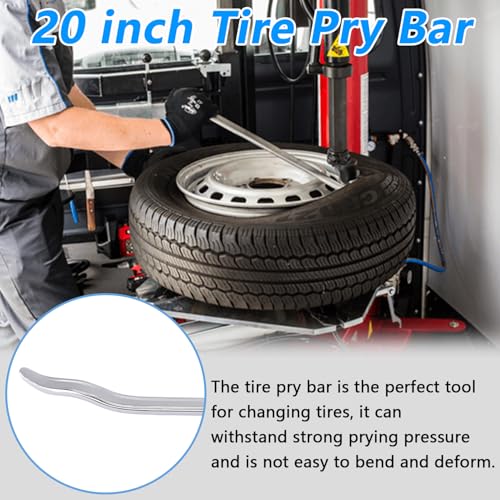 Bead Lifting Tool for Tires, Tire Mounting and Removal Tool | 20" Tire Matal Spoon Lever Pry Bar for Cars Motorcycle Scooter Bicycle and Mower Changer Machine Tire Iron Scoop