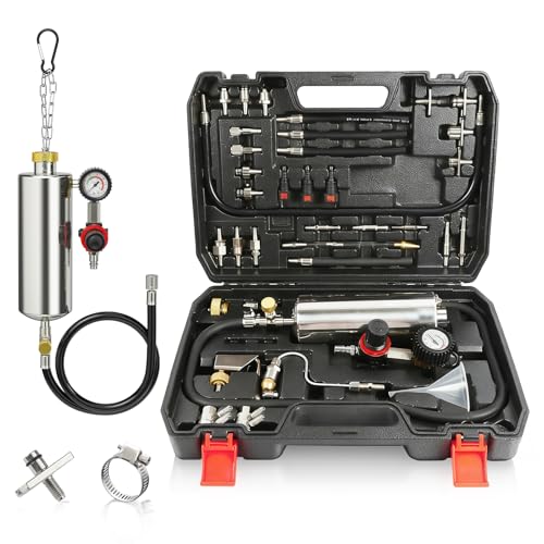 BELEY Fuel Injector Cleaner Kit, Non-Dismantle System Tester with 1000ML Capacity, 150PSI for Automotive Intake Valve, Manifold, Throttle Body, Catalytic Converter