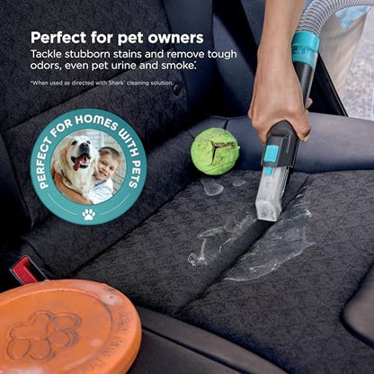 Shark StainStriker HairPro Portable Carpet, Upholstery and Area Rug Cleaner with Pet Mess and Hair Tools, Self Cleaning, Perfect for Car Interiors, 4 and Solution, Copper, PX251 - style: StainStriker w/ HairPro + 4 Tools