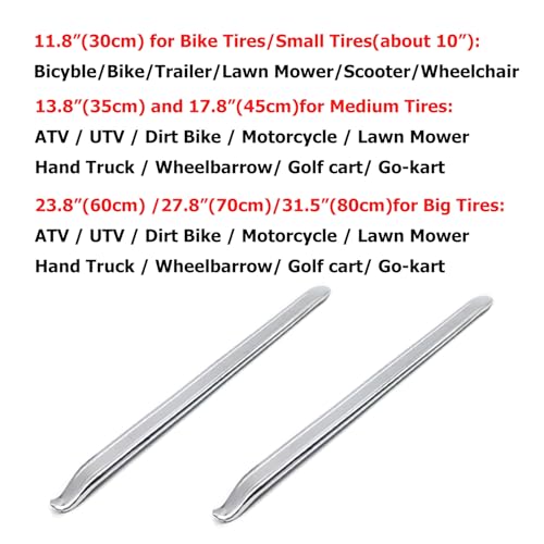 Dr.Roc 2 x 31.5 inch Tire Changing Tool with 4-Way Tool Set Tire Removal Tools Tire Spoons Tire Irons Tire Tool Tire Levers for Bike Motorcycle Dirt Bike Lawn Mower Scooter ATV UTV - size: 31.5 inch