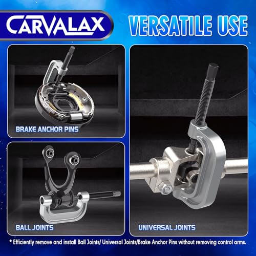 CARVALAX 23-Piece Ball Joint Press Kit | Ball Joint Removal Tool Kit w/Universal Adapters and Sockets for Most 2WD/4WD Cars, Trucks and SUVs - size: 23PC