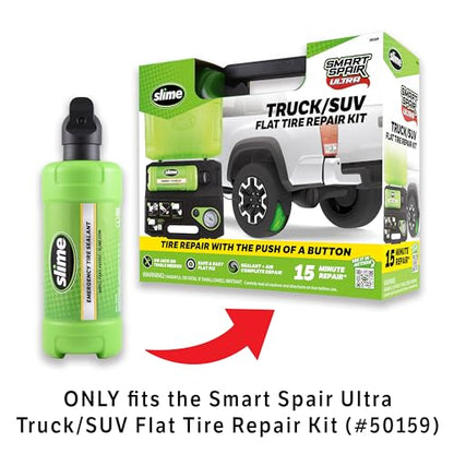 Slime 10202 Sealant Replacement Cartridge Only for Smart Spair Ultra Truck Flat Tire Repair Kit, 22oz - style: Smart Spair Ultra Truck Refill