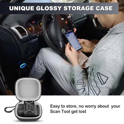 Case for BlueDriver Bluetooth Pro OBDII Car Scan Tool for iPhone & Android, Car Code Reader Carrying Holder for Veepeak Auto Mini Car Scanner OBD2 Monitor, Box Only