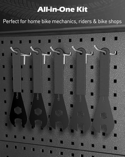 Pawfly Bike Cone Wrench Set Tool, Slim Open End Spanner Tool Kit for Bicycle Wheel Hub Repair - style: 13-17mm