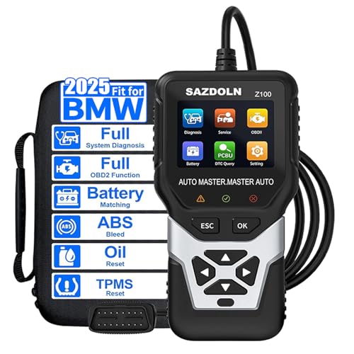 Z100 Fit for BMW-OBD2-Scanner, Car Code Readers, Full-System-Car-Diagnostic-Tools, with Battery Registration Tool, Oil Reset, ABS Bleed, EPB Reset, TPS Regulation (Black) - color: Silver gray, size: BMW Special
