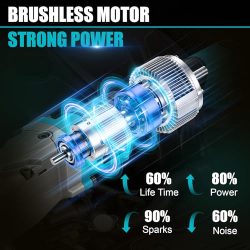 1/2" Right Angle Impact Wrench 206 ft-lbs for Makita 18V Tool | Brushless Motor, 280 Nm Torque, Tight Space Angle Head, Variable Speed Trigger, Auto Repair, Bare Tool Only - color: Makita