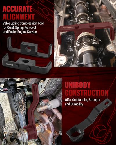 Reywoo Engine Timing Tool Kit Compatible with Ford 4.6L 5.4L 6.8L 2V/4V Engine w/Valve Spring Compressor, Camshaft Holding Tool & Crankshaft Camshaft Positioning Tool