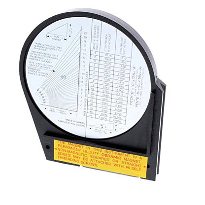DECO Magnetic Angle Finder Gauge Tool for Chassis Setup, 4.14-Inch Diameter with Magnetic Base, Reads 0–90 Degrees with 0.5° Accuracy for Pinion Angle and Suspension Alignment