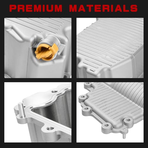 HL3Z-6675-A Upgraded Aluminum Engine Oil Pan Kit Compatible with Ford F-150 3.5L 2017-2019, F-150 3.3L 2018, Expedition 3.5L 2018-2019, Lincoln Navigator 3.5L 2018