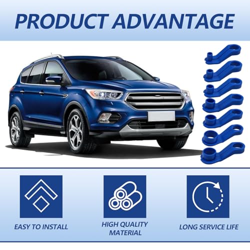 7PCS Fuel Line Removal Release Tool, AC Fuel Line Disconnect Tool Set, 1/4 5/16 3/8 1/2 5/8 3/4 7/8 Inch Quick Disconnect Kit Compatible with Ford/GM/Chrysler/Mazda
