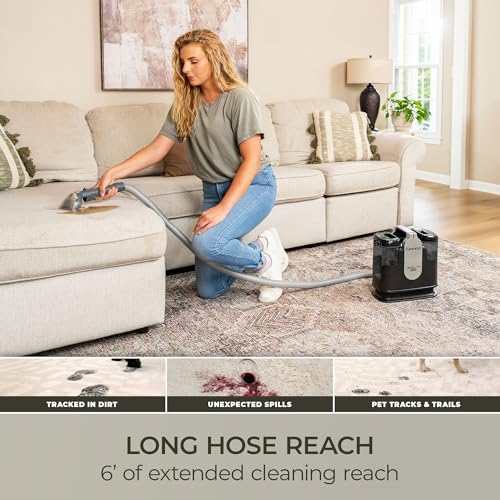 Kenmore SpotLite Go Pet Portable Carpet & Upholstery Spot Cleaner Machine | 16KPa Power Suction Lightweight Deep Cleaning for Pet Messes, Couch, Area Rugs and Car Seats - color: Pearl
