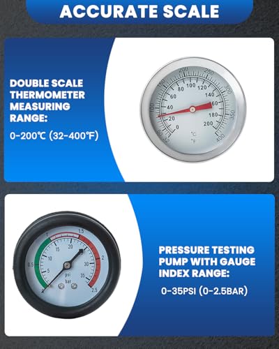 SIXIWANZI 18pc Universal Radiator Pressure Tester Kit,Coolant Pressure Tester kit with 13 Radiator Adapters for Automotive Cooling System Water Tank Leakage Detection