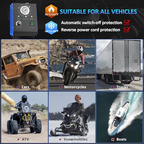 Automotive Smoke Machine, Upgraded 19PSI Leak Detector Unit Kit Dual Mode Built-in Air Pump DC12V EVAP Vacuum Exhaust Leak Diagnostic Tester Tool for All Vehicle Pipe Systems, ATV, Boat - style: Air Flow Regulator