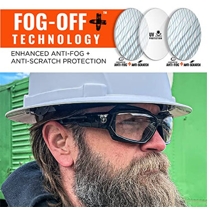 Ergodyne Skullerz Loki Convertible Anti Fog/Scratch Safety Spoggles Glasses-Includes Gasket and Strap to Convert to Goggle - color: In/Outdoor Lens