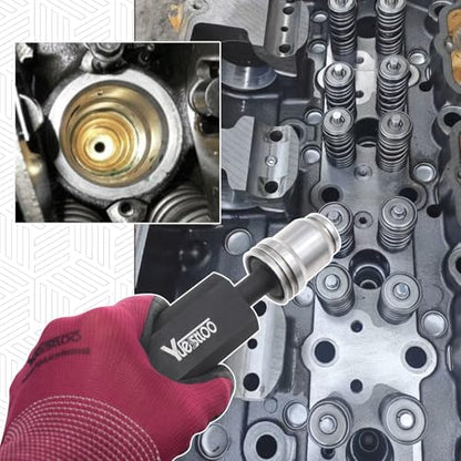 9U-6891 Injector Sleeve Cup Remover & Installer Tool Kit | Compatible with CAT Caterpillar C10 C12 C15 C16 C-18 3406E Engines, 6 PCS Fuel Injector Sleeve Removal Installation Tools - size: 6pcs