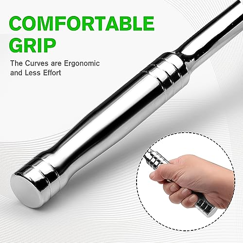 SWANLAKE 1/2 Breaker Bar, 17.5" Length with 180° Rotatable Head, 1/2 inch Drive,CR-V Steel - style: 1PC