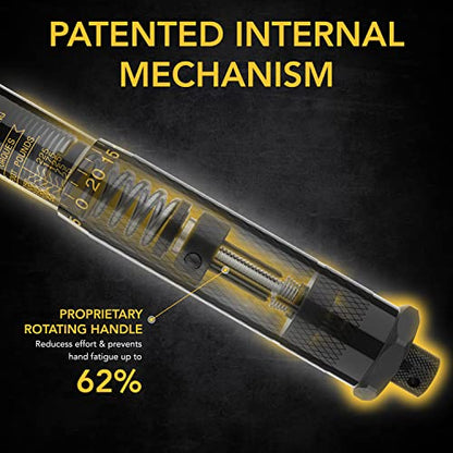 LEXIVON 1/2-Inch Drive Click Torque Wrench 25-250 Ft-Lb/33.9-338.9 Nm (LX-184) - size: 1/2"DR. 25~250 FT-LB